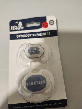 BabyFanatic Officially Licensed Pacifier 2-Pack - NCAA UNC Tar Heels